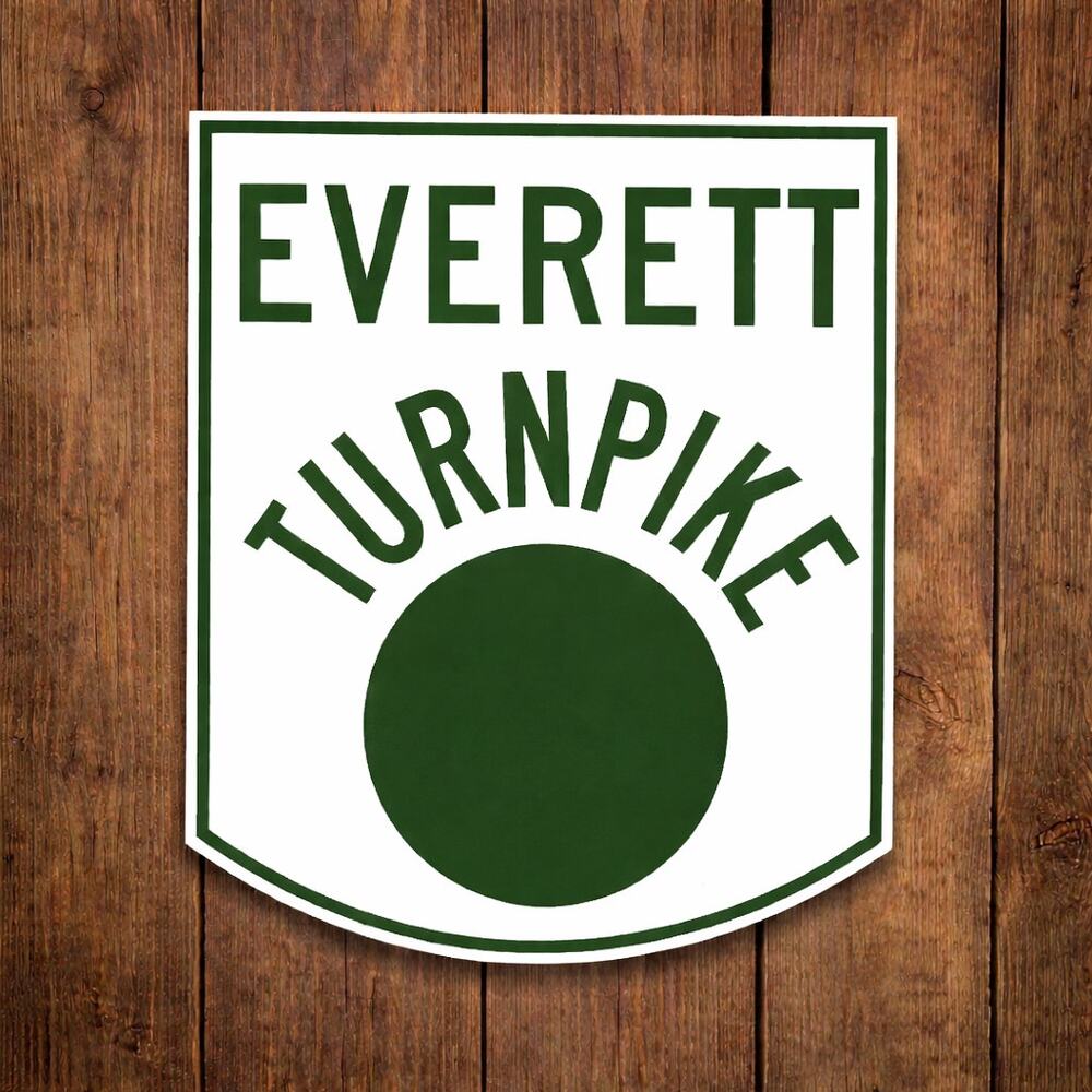 Frederick E. Everett Turnpike Road Sign Central New Hampshire Highway Toll